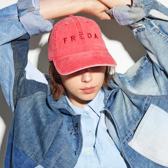 Freda Salvador Red Baseball Hat - Picture 1 of 7